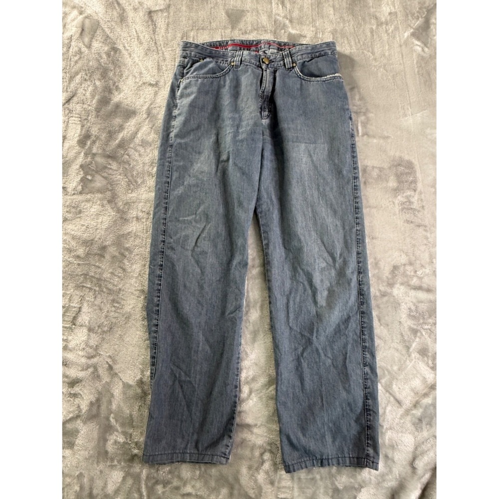 Ermenegildo Zegna Jeans Italy Classic Straight Leg Luxury Blue Men Size 32x29